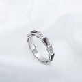 Bvlgari Serpenti Ring Silver Cubic Zirconia Black MOP 3MM